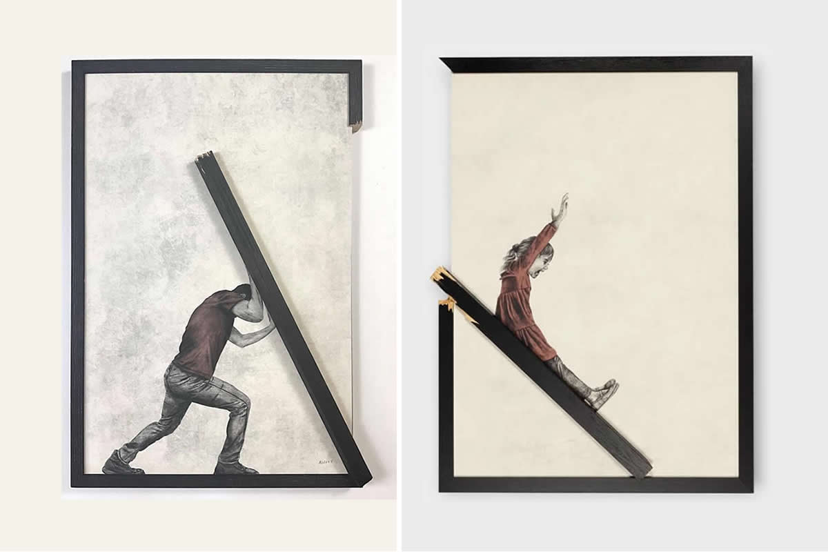 35 Frame Experiments by Andrew Scott That Break the Rules of Contemporary Art