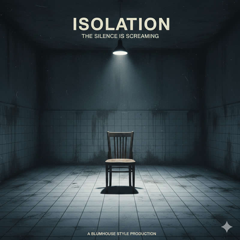 The Silent Room - AI-Generated Movie Posters Designed with Google Gemini Prompts