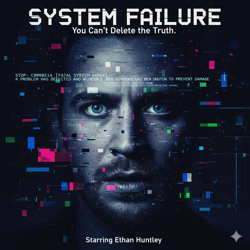 Digital Ghost - AI-Generated Movie Posters Designed with Google Gemini Prompts