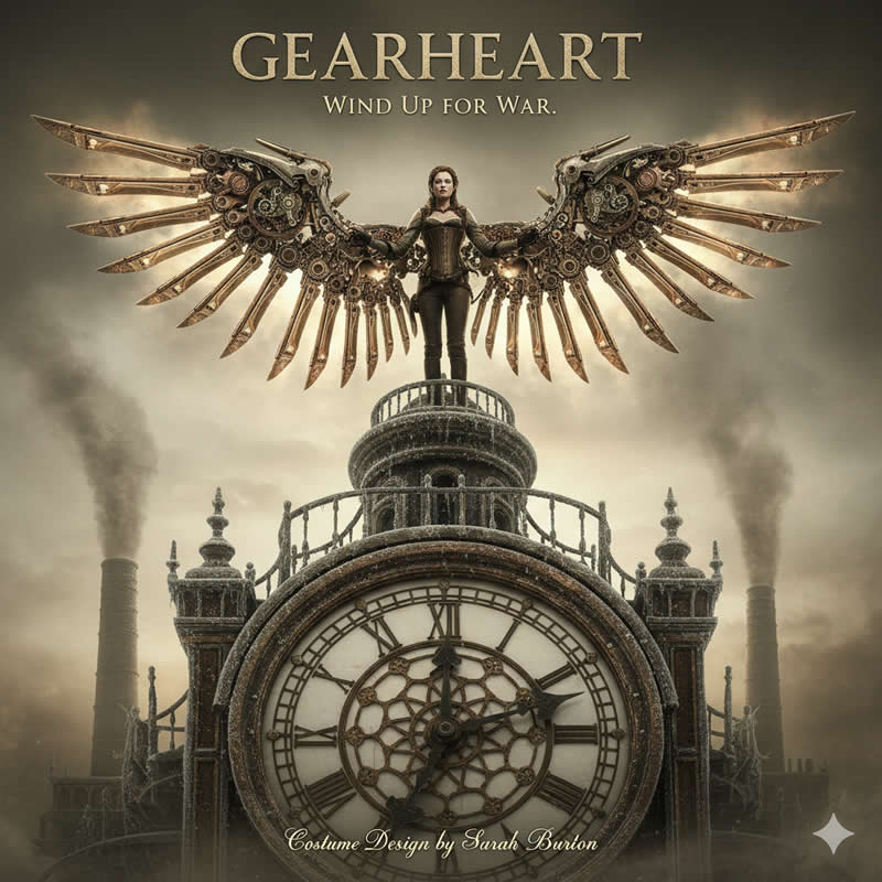 The Clockwork Queen - AI-Generated Movie Posters Designed with Google Gemini Prompts