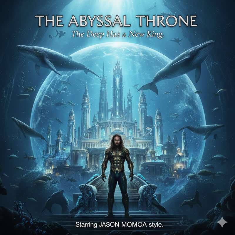 Underwater Kingdom - AI-Generated Movie Posters Designed with Google Gemini Prompts