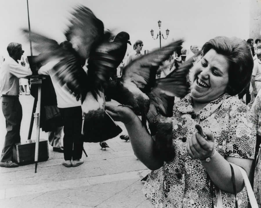 St. Mark's Square, Venice, June 1970 - Abisag Tullmann Master Legendary Photographer