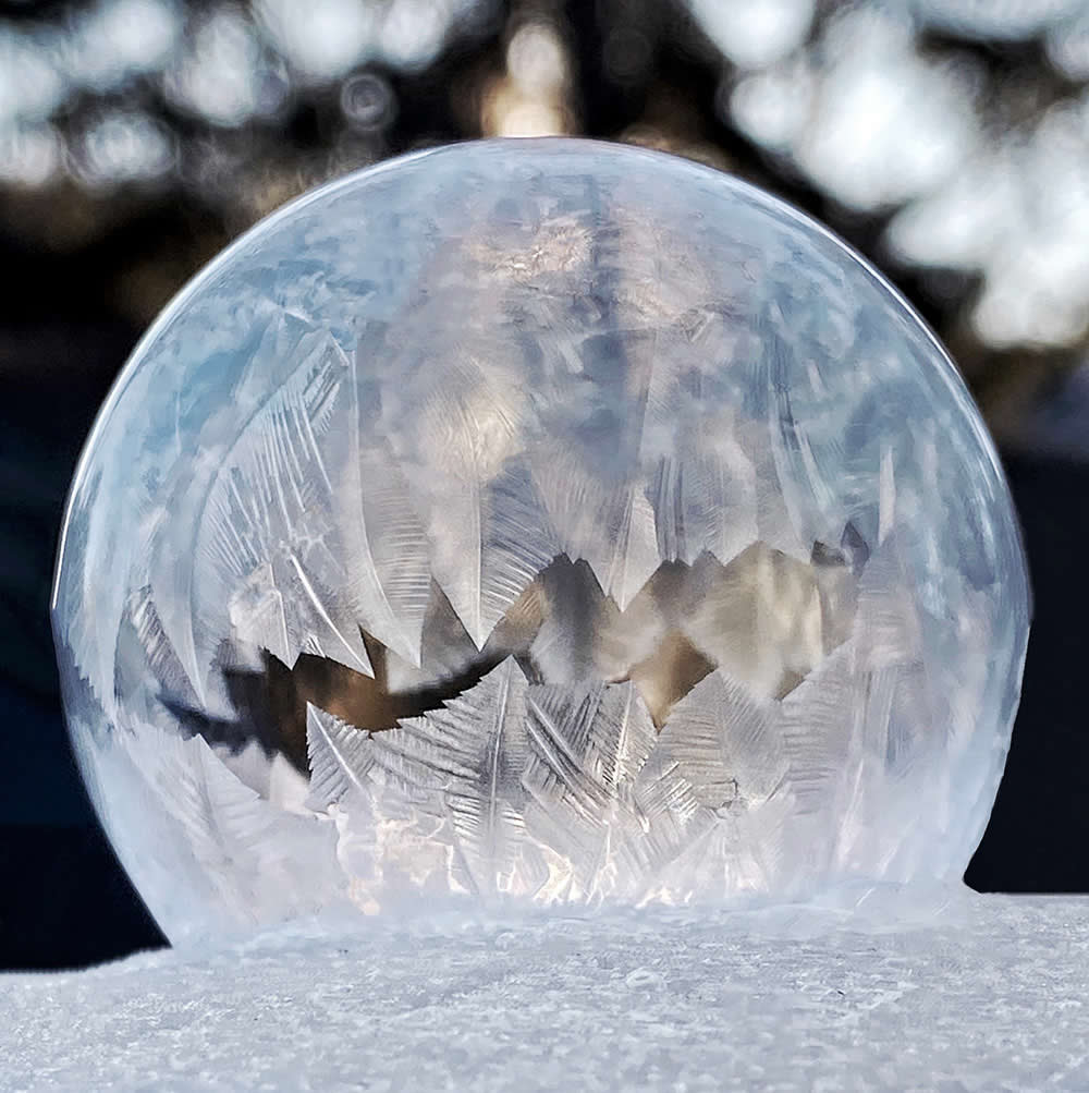 Frozen Bubble by Eva Gryk - Mobile Photography Awards Macro Photos Winners