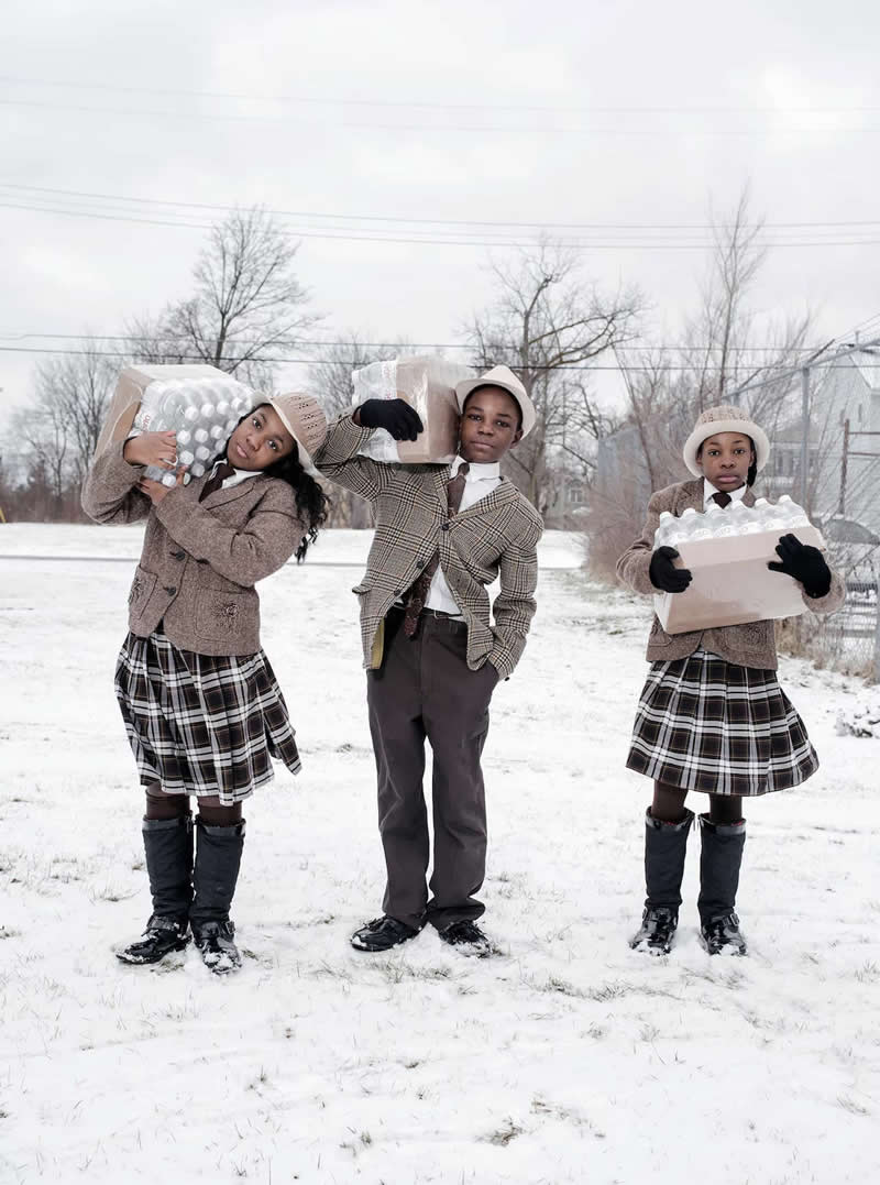 Teenagers Julie, Antonio, and India Abron by Wayne Lawrence - Most Iconic Photos From the National Geographic Archives