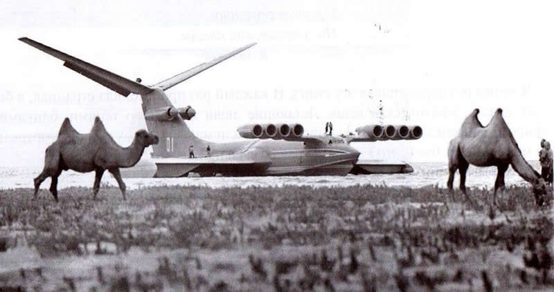 KM-Caspian Sea Monster Ekranoplan. (It was an experimental ground effect vehicle developed in the Soviet Union in the 1960s). - Old Photos That Capture Rare and Forgotten Moments in History