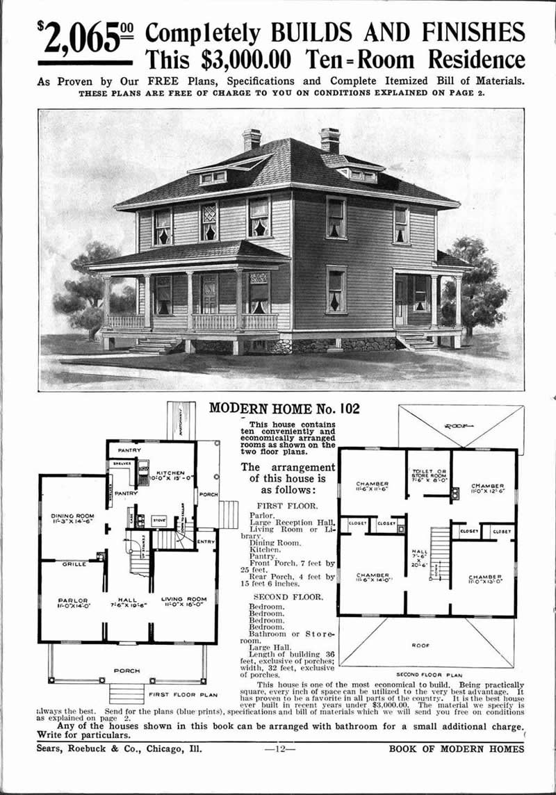 In the 1910s, Sears offered mail order houses. You would select the house of your choice, then Sears would ship it to you by railroad - Old Photos That Capture Rare and Forgotten Moments in History