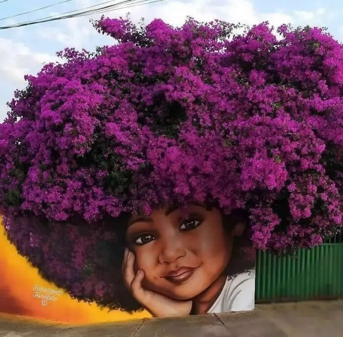 Take advantage of it when it's in bloom - Trindade Goiás, Rainbow Iris Set, Street 6 - Powerful Murals That Turn Boring City Walls Into Masterpieces