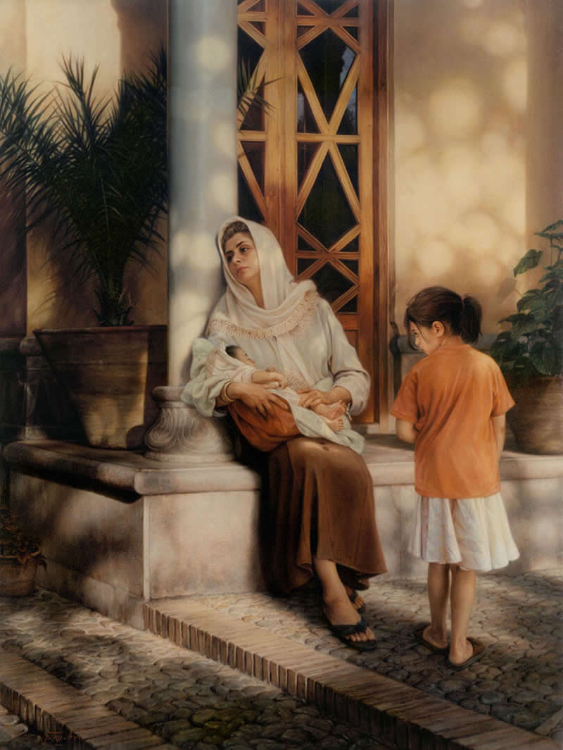 Fate, 1997 - Oil on canvas, 100 x 75 cm - Iran Realist Painter Iman Maleki