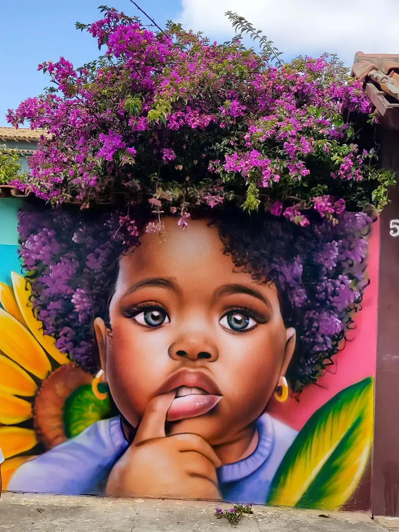 Thoughts in Bloom Street Art Wall Murals by Fabio Gomes