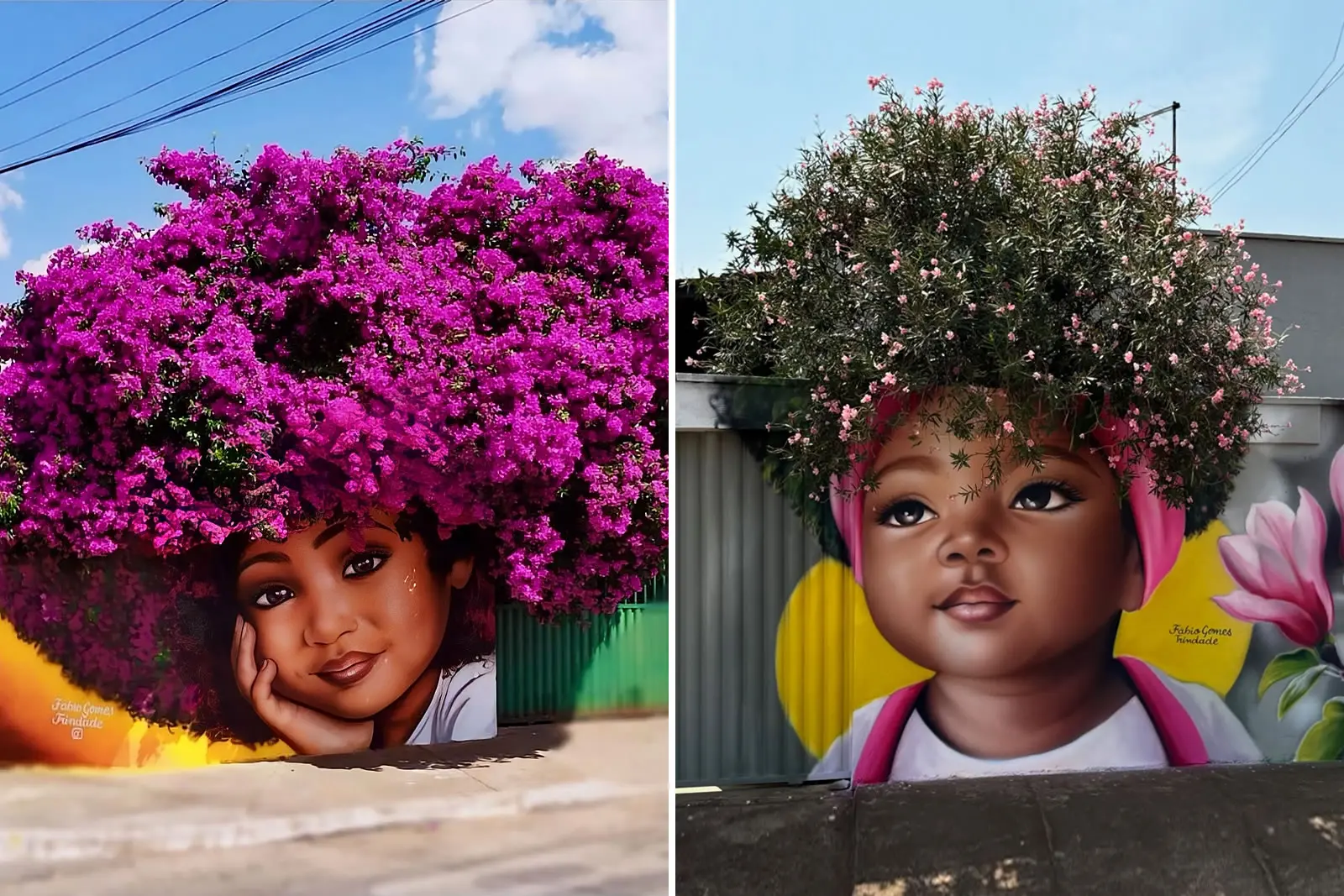 Fábio Gomes Is Redefining Street Art by Turning Trees Into Living Portraits