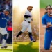 Pro Baseball Photography Awards: 15 Stunning Images That Define the Game 73 Three baseball and softball players celebrating mid-game: Blue Jays, Cubs, UCLA