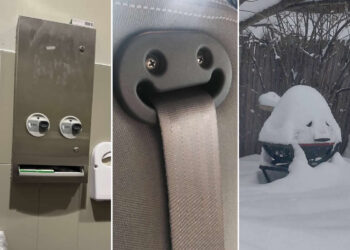 30 Funny Pareidolia Photos: Faces Spotted in Public Places