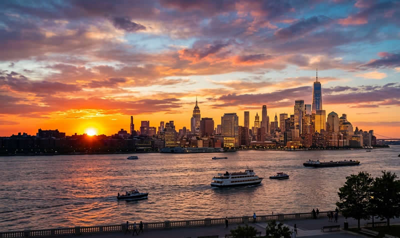 Manhattanhen New York Sunset Photography