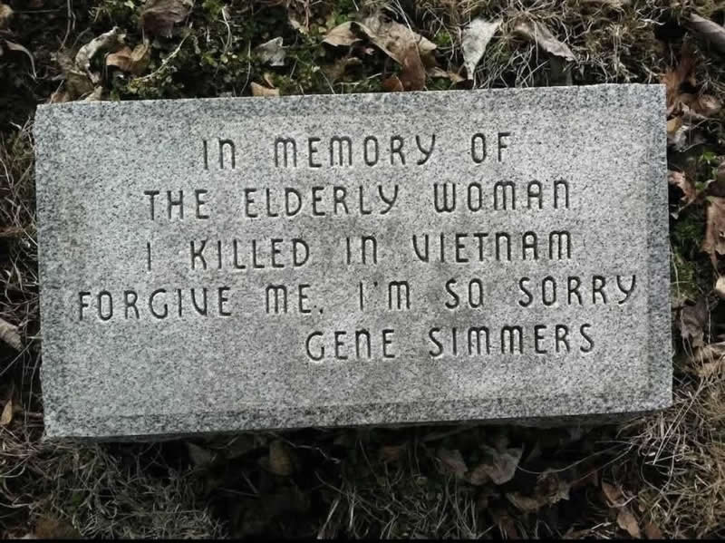 33 Unseen Photographs That Reframe American History 48 The grave of Gene Simmers, United States soldier and Vietnam veteran, who passed away in 2022.