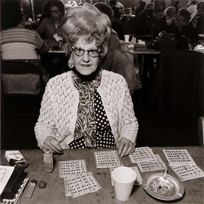 33 Unseen Photographs That Reframe American History 53 Bingo Player, Saint Casimer’s Church Hall. Baltimore, Maryland, 1979.