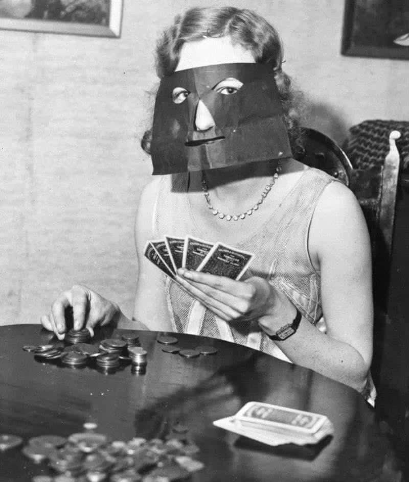 33 Unseen Photographs That Reframe American History 61 A gadget for hiding your emotions when playing poker 1937