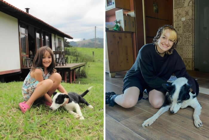 Me And My Uncle&rsquo;s Dog 13 Years Later (2012 And 2025) - Adorable Photos of Pets with Humans