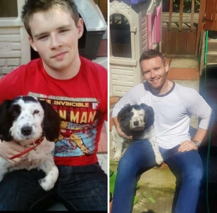 12 Years Later... Forever My Pupper - Adorable Photos of Pets with Humans