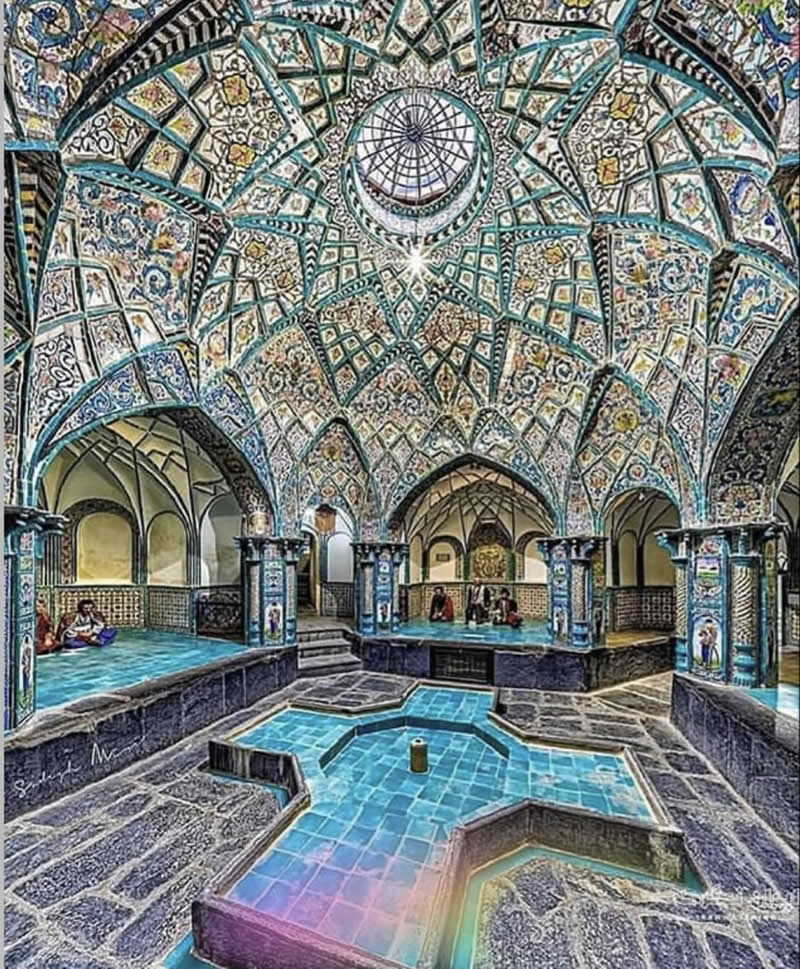 Iran must be among the most breathtaking countries on earth. Beauty can be found in every corner. Arak Four Seasons Bath Museum, Arak, Iran