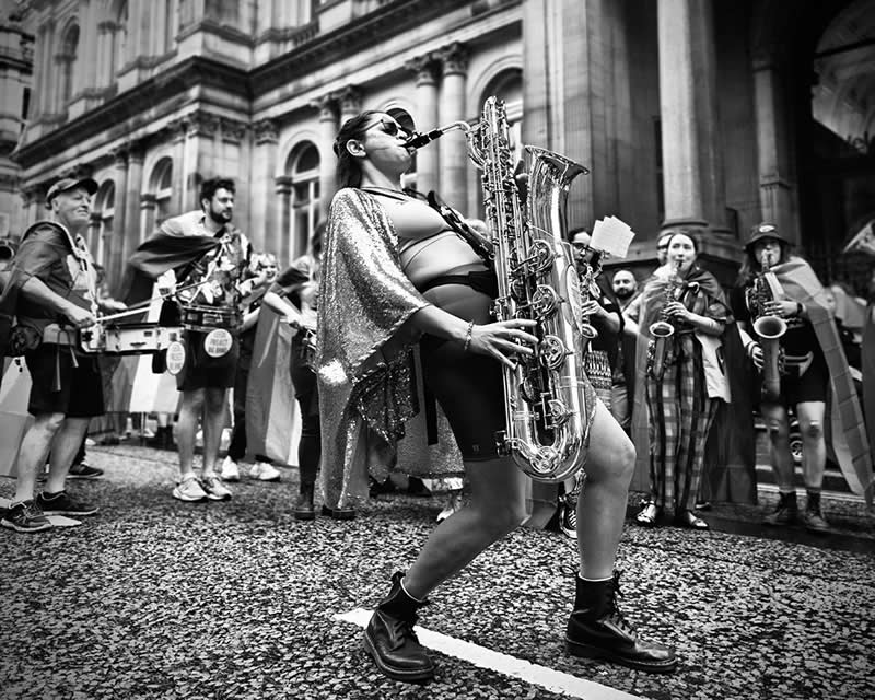Leeds Project Big Band by Elaine Taylor - Mobile Photography Awards Black and White Winners