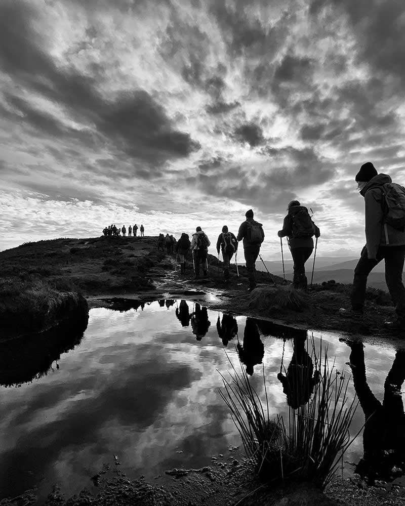 Scarr Mountain Trail, Co Wicklow by Sean Feehan - Mobile Photography Awards Black and White Winners