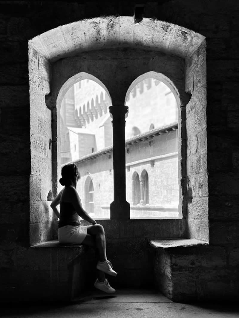 Palace of Popes by Matthew Logan - Mobile Photography Awards Black and White Winners