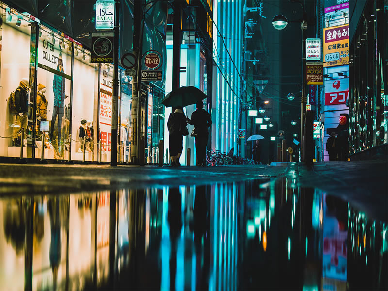 The Quiet Poetry of Rainy Streets Capturing Wet City Nights