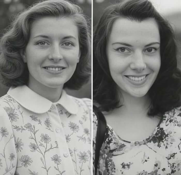 Me and my grand ma, 70 years apart.