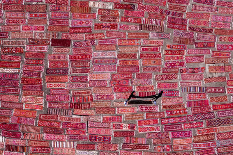 "Carpet Fields" by F. Dilek Yurdakul - SkyPixel Aerial Photography Contest Winners