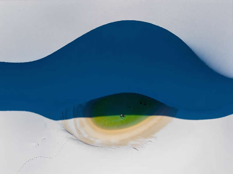 "A Human Eye" by Dennis Schmelz - SkyPixel Aerial Photography Contest Winners