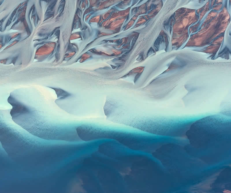 "Frozen Currents" by Jabi Sanz - SkyPixel Aerial Photography Contest Winners