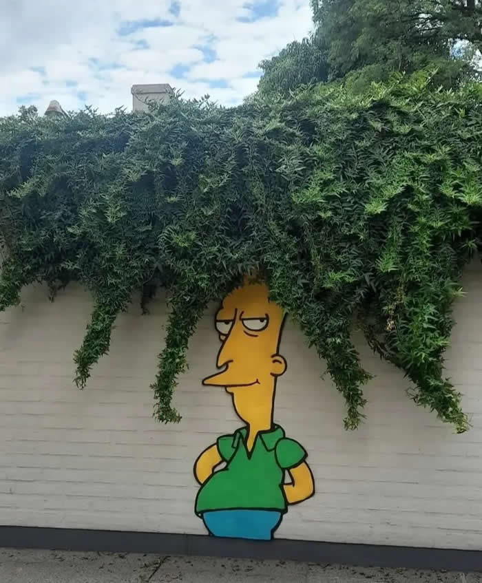 Mural Gets Hijacked by Nature, Chaco, Argentina - Street Art Photos Merge with Nature