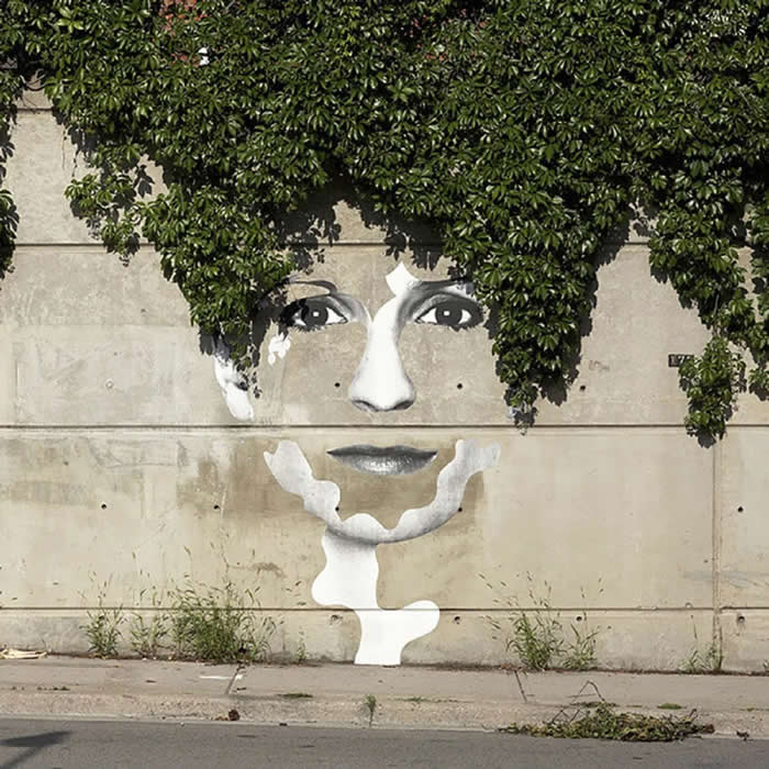 Urban Green Trick in Toronto, Canada - Street Art Photos Merge with Nature