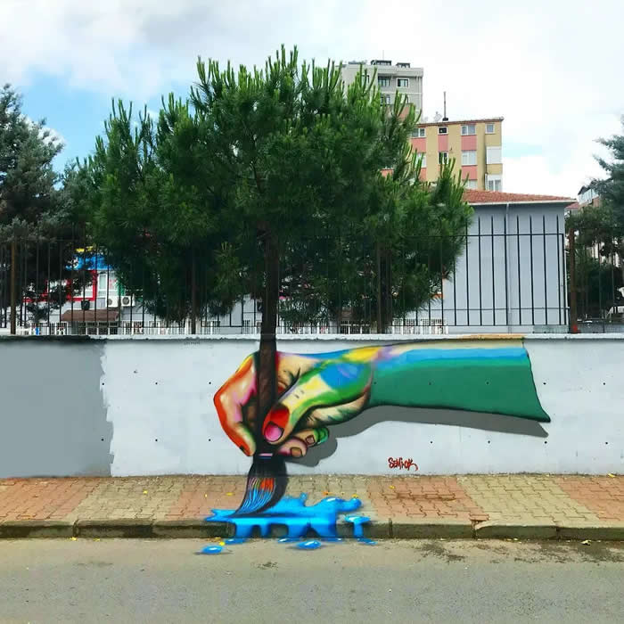  - Street Art Photos Merge with Nature