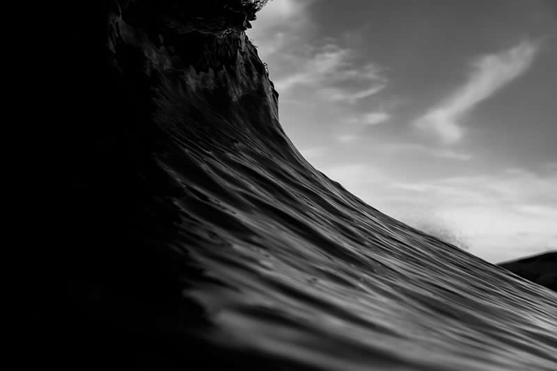 Natural Abstract - 3rd Place: "Up Close, Wave Edition" by Connor Hughes - The Scottish Nature Photography Awards