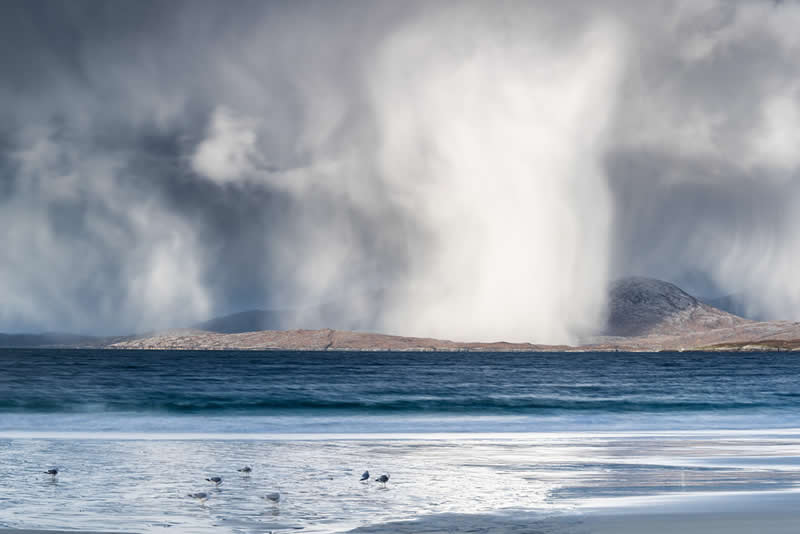 Scottish Landscape Sea and Coast - 1st Place: "Where Winter Lands. Isle of Harris" by Adele Warner-Tate - The Scottish Nature Photography Awards
