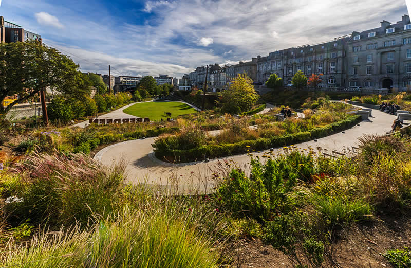 Scottish Landscape Urban Greenspace - 3rd Place: "Union Terrace Gardens. Aberdeen" by Allan Wright - The Scottish Nature Photography Awards
