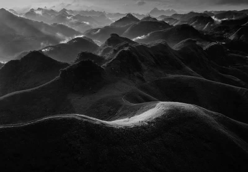 Light, Shadow, Soul: 33 Award-Winning Black and White Photos Celebrated in 2026 54 Sunrise in Quang Ba by Nguyen Tan Tuan, Viet Nam - 35 Photography Awards Winners