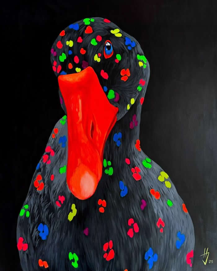 Surreal Goose Paintings by Ivanka Nechyporuk