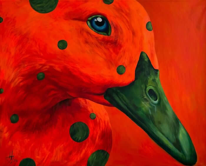 Surreal Goose Paintings by Ivanka Nechyporuk