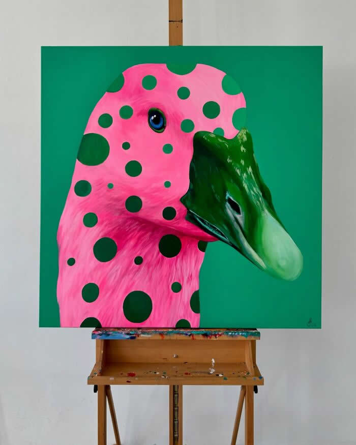 Surreal Goose Paintings by Ivanka Nechyporuk