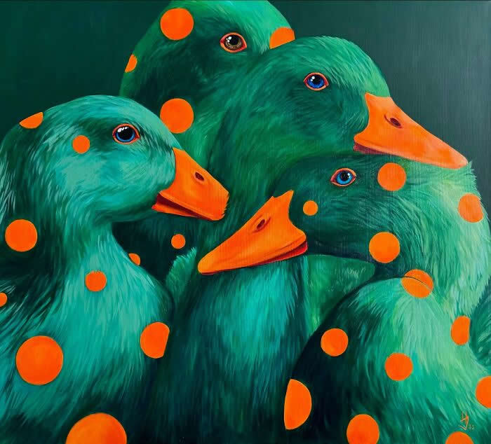 Surreal Goose Paintings by Ivanka Nechyporuk