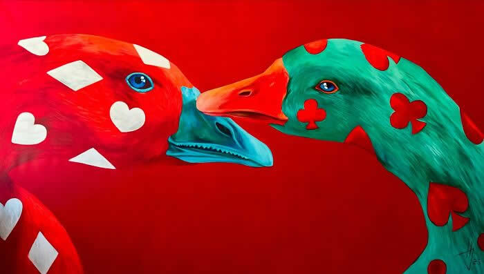 Surreal Goose Paintings by Ivanka Nechyporuk