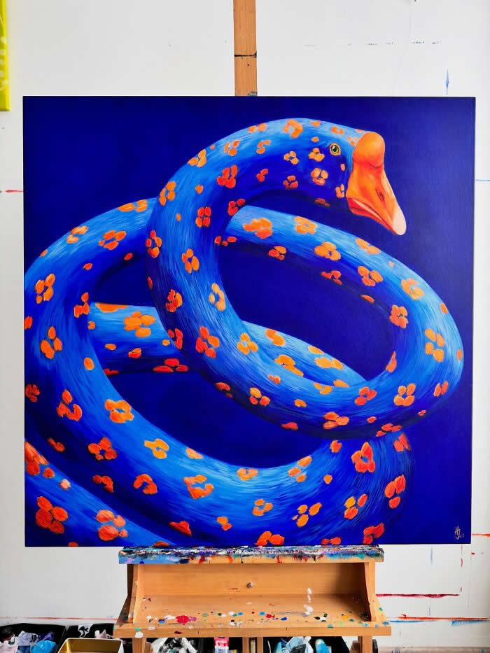 Surreal Goose Paintings by Ivanka Nechyporuk
