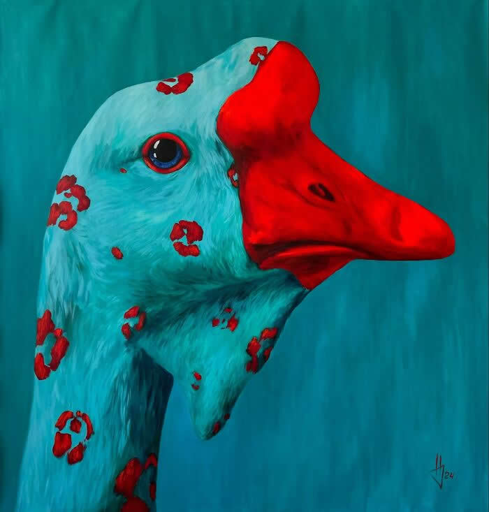 Surreal Goose Paintings by Ivanka Nechyporuk