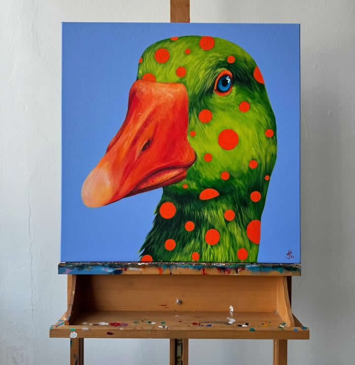 Surreal Goose Paintings by Ivanka Nechyporuk