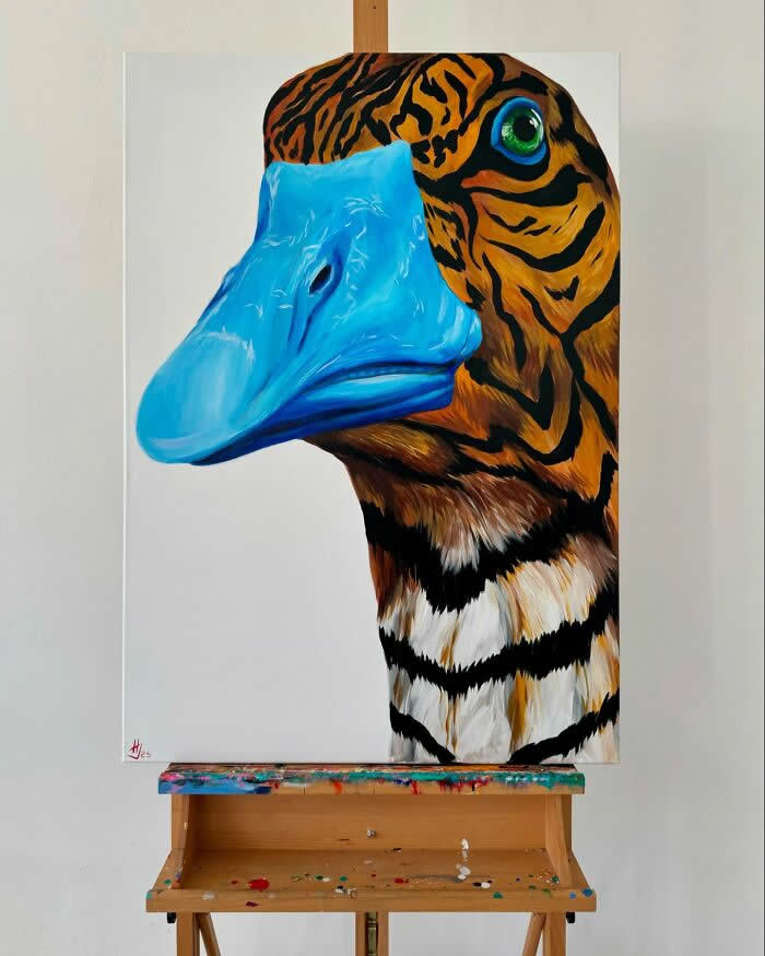 Surreal Goose Paintings by Ivanka Nechyporuk