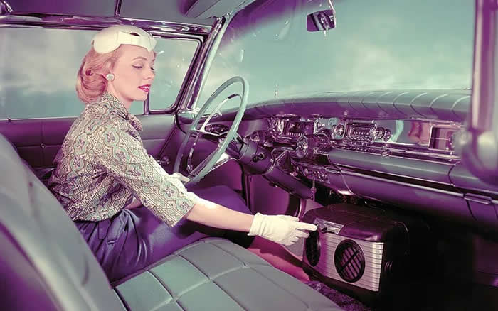 The 1940 Packard was the first car to offer factory-installed air-conditioning. By 1969, more than half of all new cars sold were equipped with A/C.
