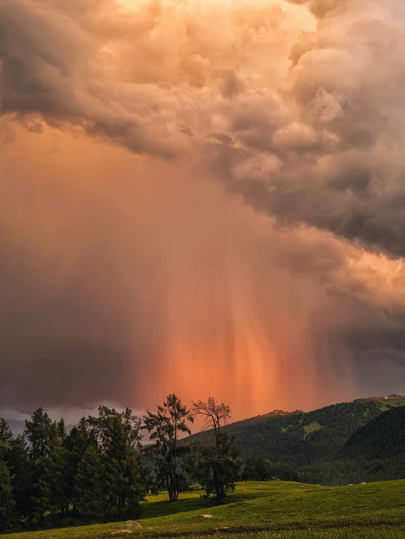 The Waterfull of the Storm During Sunset by Di Lu - Mobile Photography Awards