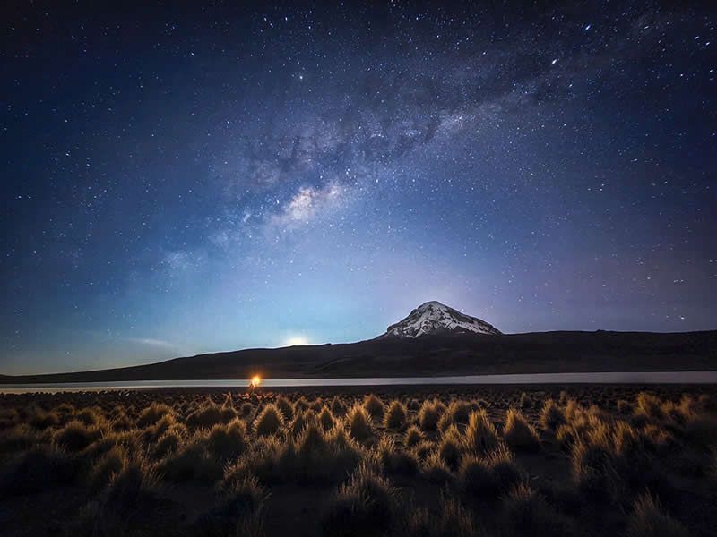 Under the Stars of Sajama Volcano by Zhengjie Wu - Mobile Photography Awards